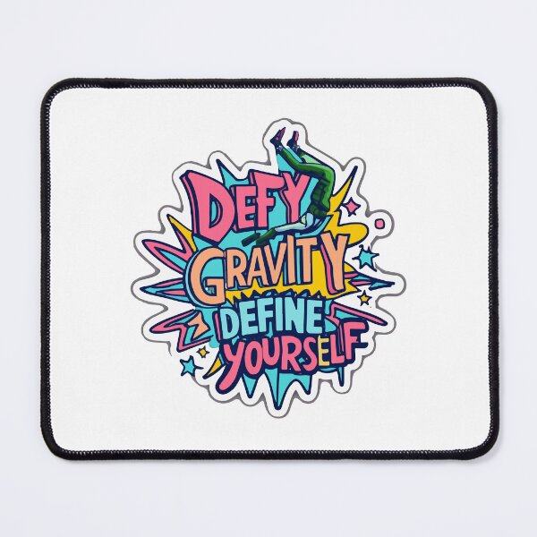 Item preview, Defy Gravity, Define Yourself - Acrobatic Sports Sticker designed and sold by NiftyWrx.