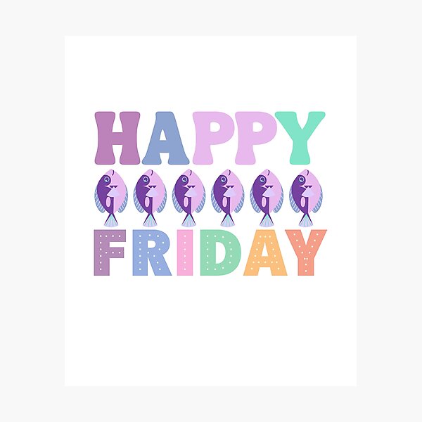 Item preview,  Happy fish Friday designed and sold by BritishDelights.