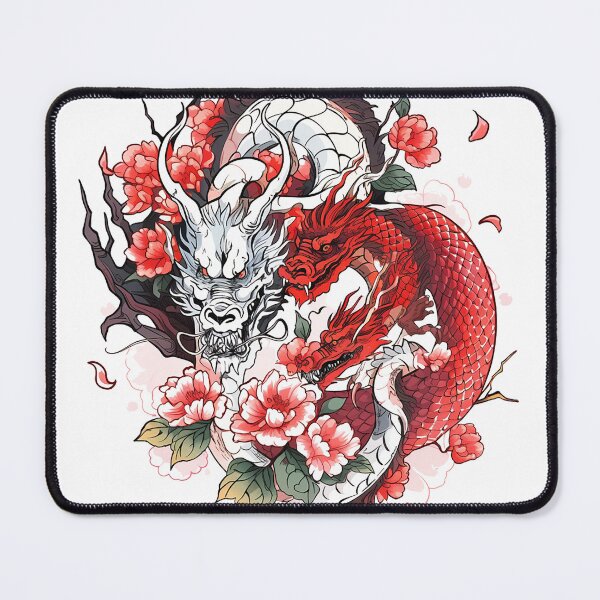 Item preview, Tattoo Style Dragon designed and sold by Lucy Goosy Art.