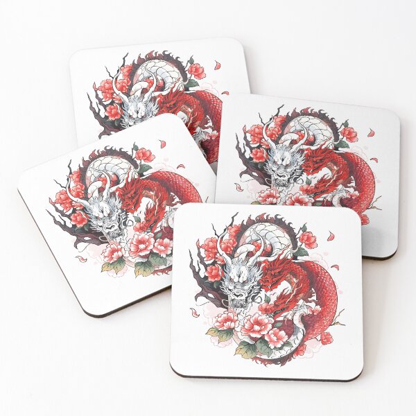 Item preview, Tattoo Style Dragon designed and sold by Lucy Goosy Art.