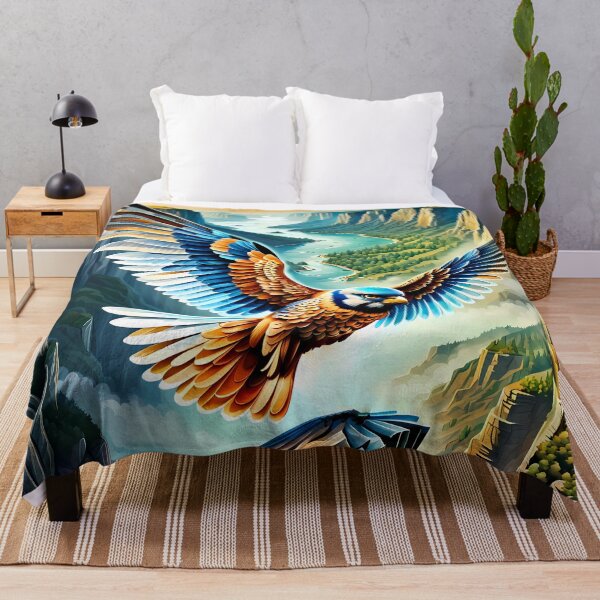Item preview, Colourful Kestrel Flying Over Cliffs, Ai Generated Art  designed and sold by ACC .