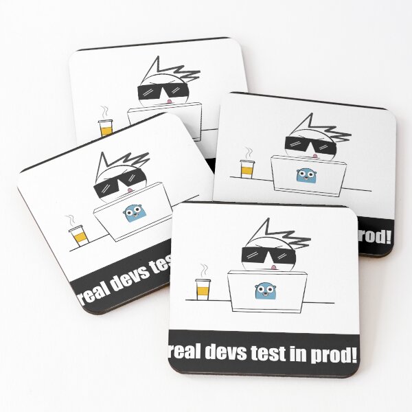 Item preview, Real Devs, test in prod! designed and sold by watthedoodle.
