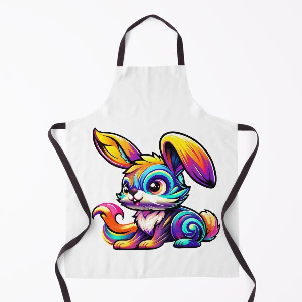 Item preview, Multicolored rabbit designed and sold by lu-print-design.