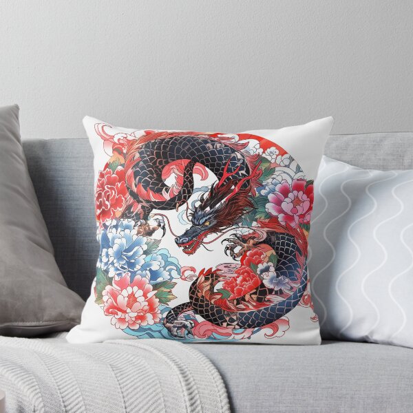 Artikelvorschau, Tattoo Style Dragon entworfen und verkauft von Lucy Goosy Art.