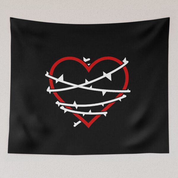 Item preview, Minimalist RED Heart in Thorns designed and sold by RiciPaneto.