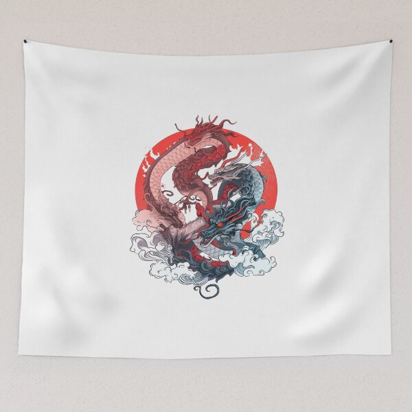 Item preview, Tattoo Style Dragon designed and sold by Lucy Goosy Art.