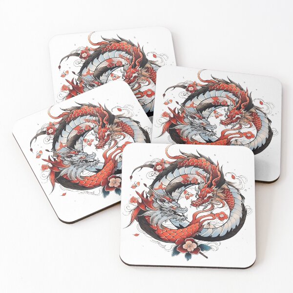 Item preview, Tattoo Style Dragon designed and sold by Lucy Goosy Art.