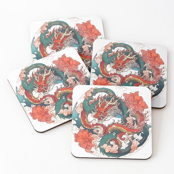Item preview, Tattoo Style Dragon designed and sold by Lucy Goosy Art.