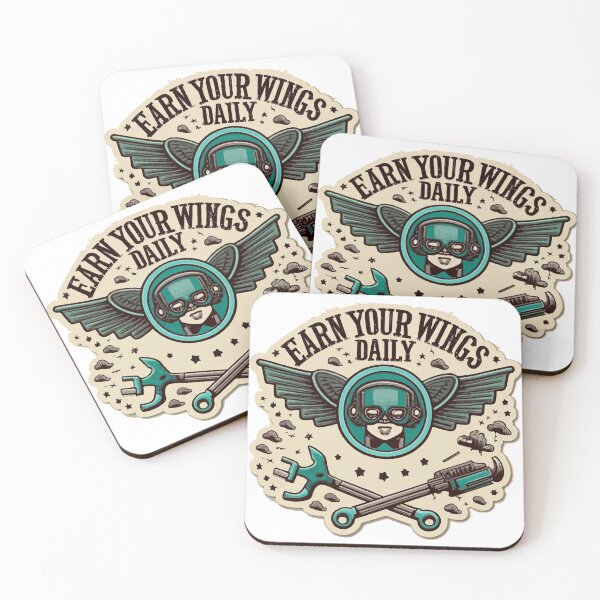 Item preview, Vintage Aircraft Mechanic Insignia with Pilot Wings designed and sold by NiftyWrx.