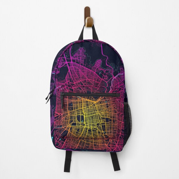 Item preview, Santiago City Map of Chile - Neon designed and sold by deMAP.