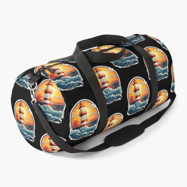 Item preview, Serene Lighthouse by the Ocean with Splashing Waves designed and sold by NautiChic.