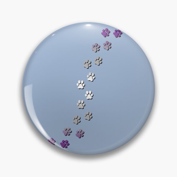 Item preview, Pawsitivily Adorable Graysexual Pride Flag Paw Prints, Greysexual Pride Design designed and sold by Travelslightly.