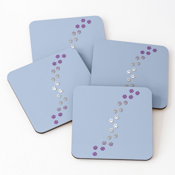 Item preview, Pawsitivily Adorable Graysexual Pride Flag Paw Prints, Greysexual Pride Design designed and sold by Travelslightly.