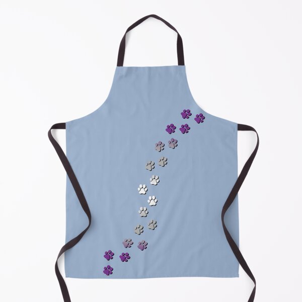 Item preview, Pawsitivily Adorable Graysexual Pride Flag Paw Prints, Greysexual Pride Design designed and sold by Travelslightly.