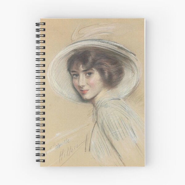 Item preview, Portrait of Mademoiselle Annette wearing a White Hat (20th century) - Paul César Helleu designed and sold by SALON DES ARTS.