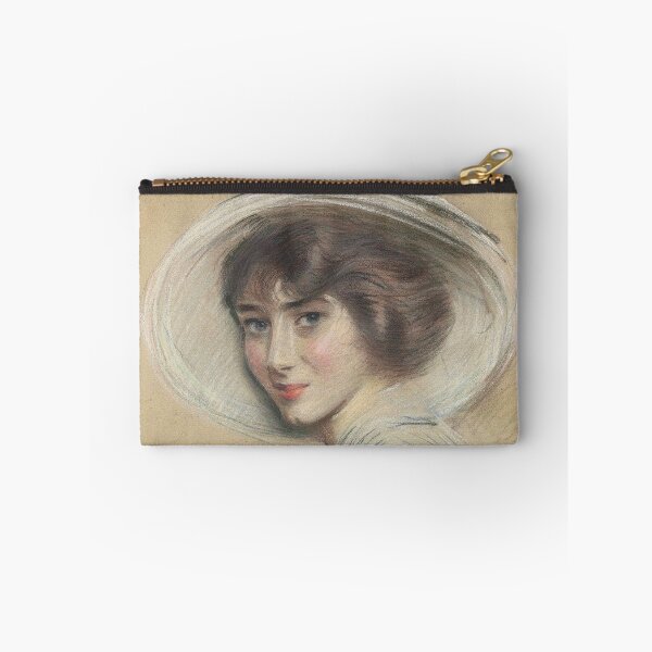 Item preview, Portrait of Mademoiselle Annette wearing a White Hat (20th century) - Paul César Helleu designed and sold by SALON DES ARTS.
