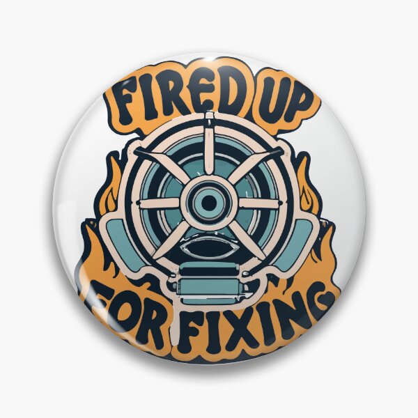 Item preview, Retro Fired Up Aircraft Mechanic Rotary Engine Design designed and sold by NiftyWrx.