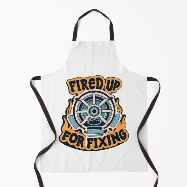 Item preview, Retro Fired Up Aircraft Mechanic Rotary Engine Design designed and sold by NiftyWrx.