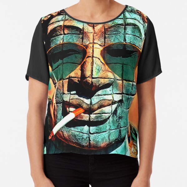 SMOKING BUDDHA Chiffon Top