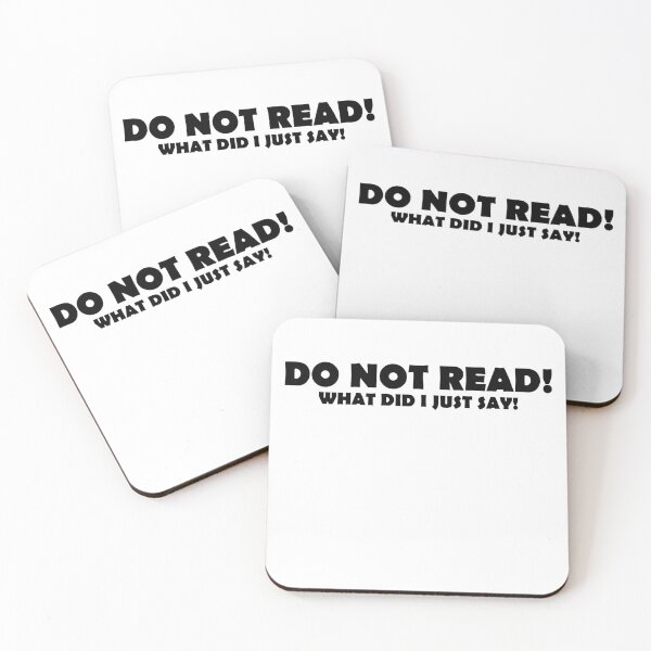 Item preview, Do Not Read! designed and sold by MixedMediaPrint.