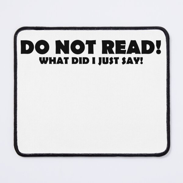 Item preview, Do Not Read! designed and sold by MixedMediaPrint.