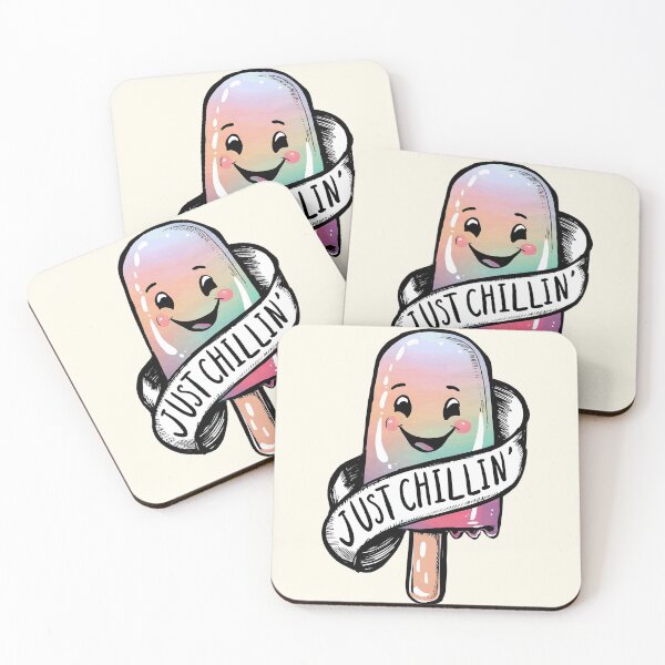 Item preview, Cool Popsicle "Just Chillin" Illustration designed and sold by RuyaFab.