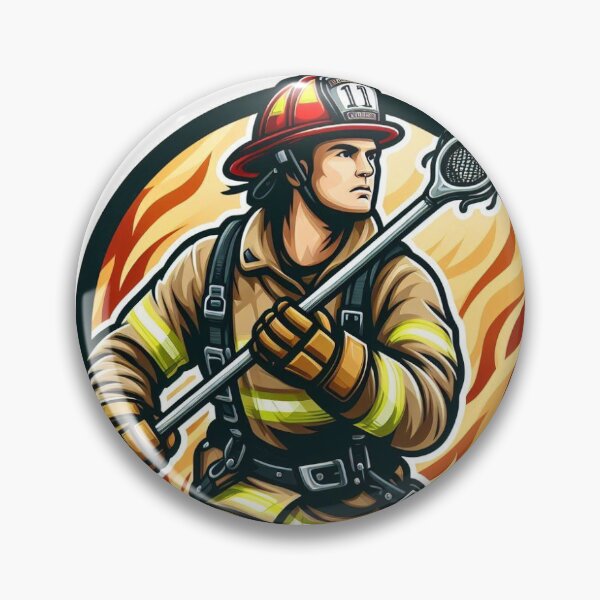 Item preview, Firefighter Lacrosse designed and sold by SportsMomsRock.