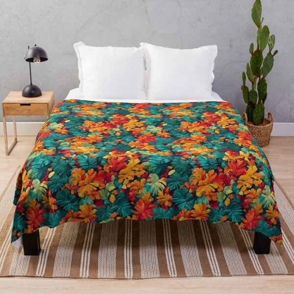 Aperçu de l'œuvre Feuilles de palmier denses motif tropical sans couture rétro vintage créée et vendue par BorgSpareParts.