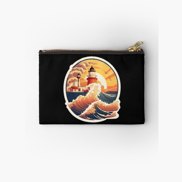 Item preview, Sea Storm Lighthouse with Splashing Waves designed and sold by NautiChic.