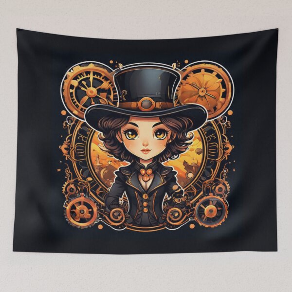 Item preview, Steampunk Girl Art designed and sold by Planetporridge.