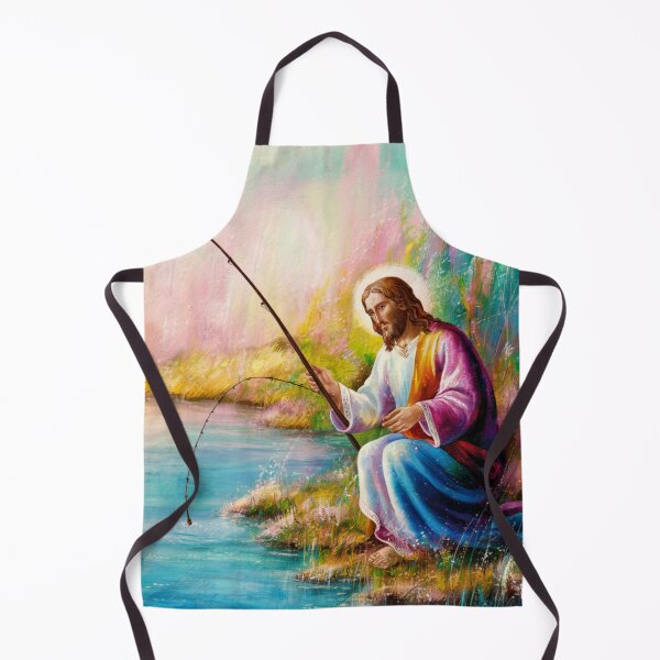 Item preview, Cute painting  of Jesus fishing  designed and sold by Obinne.