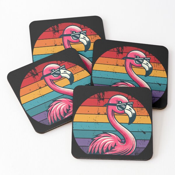 Item preview, Cool Retro Flamingo in Sunglasses 70s 80s 90s Funny Flamingo designed and sold by KsuAnn.