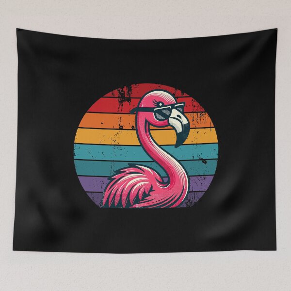 Item preview, Cool Retro Flamingo in Sunglasses 70s 80s 90s Funny Flamingo designed and sold by KsuAnn.