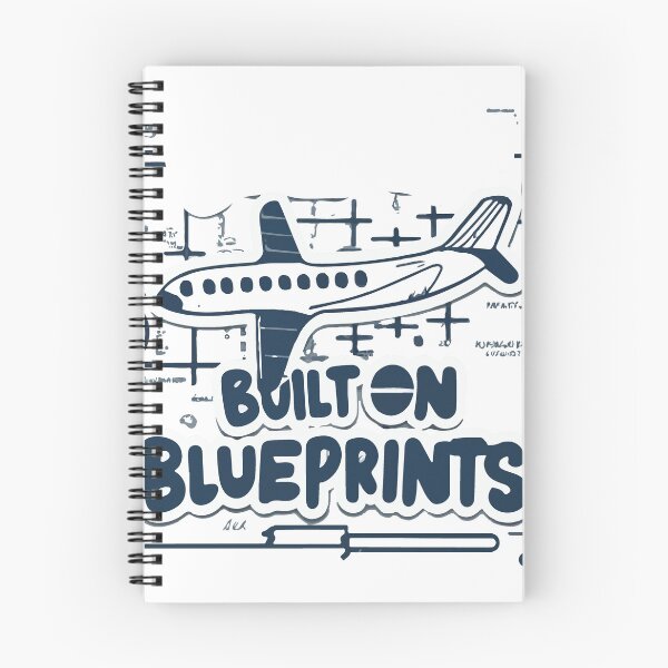 Item preview, Built on Blueprints Airplane Sketch designed and sold by NiftyWrx.