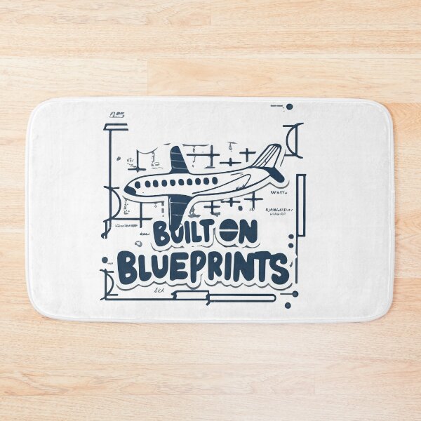 Item preview, Built on Blueprints Airplane Sketch designed and sold by NiftyWrx.
