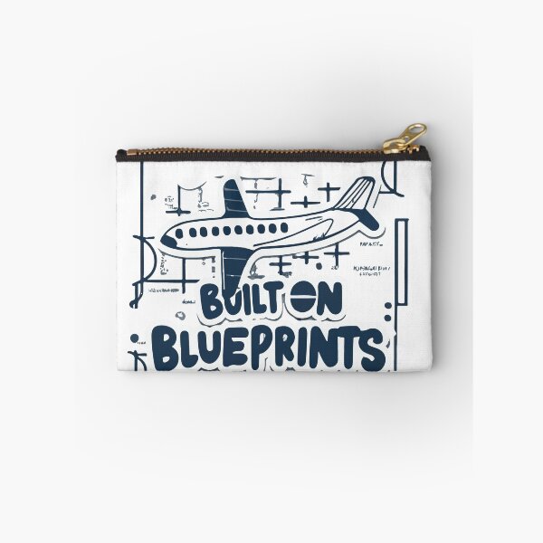 Item preview, Built on Blueprints Airplane Sketch designed and sold by NiftyWrx.