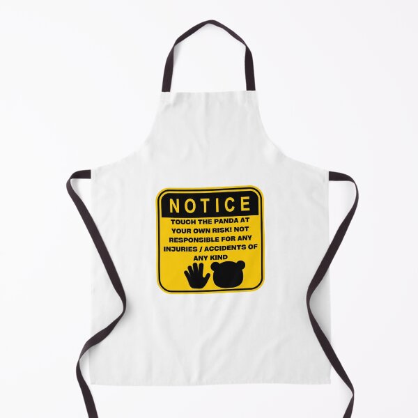 Item preview, NOTICE - Touch at your own risk (Panda) designed and sold by ArtsyCity.