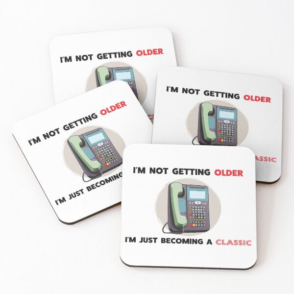 Item preview, "I'm Not Getting Older, I'm Just Becoming a Classic" Minimalist Quote Art Print designed and sold by TreeTop Arts.