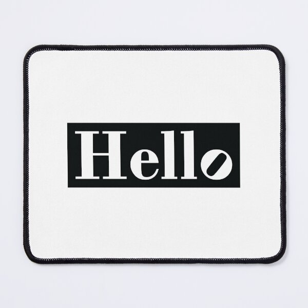 Item preview, Hello Text design art designed and sold by YourChoiceArt.