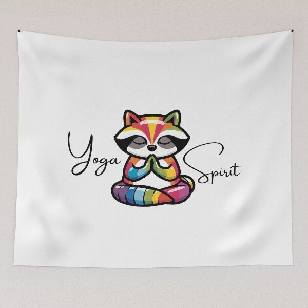 Item preview, Zen Raccoon Yoga Spirit designed and sold by NatureStyle555.
