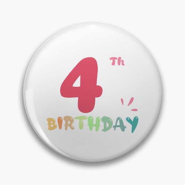 Item preview, Happy 4 Th Birthday designed and sold by SimpleP.