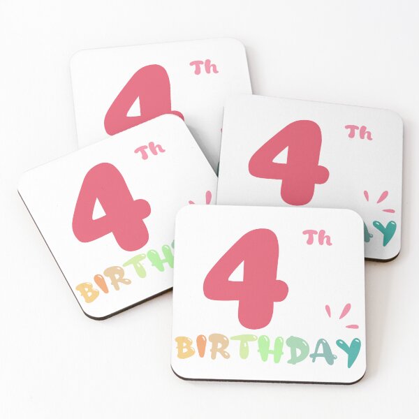 Item preview, Happy 4 Th Birthday designed and sold by SimpleP.