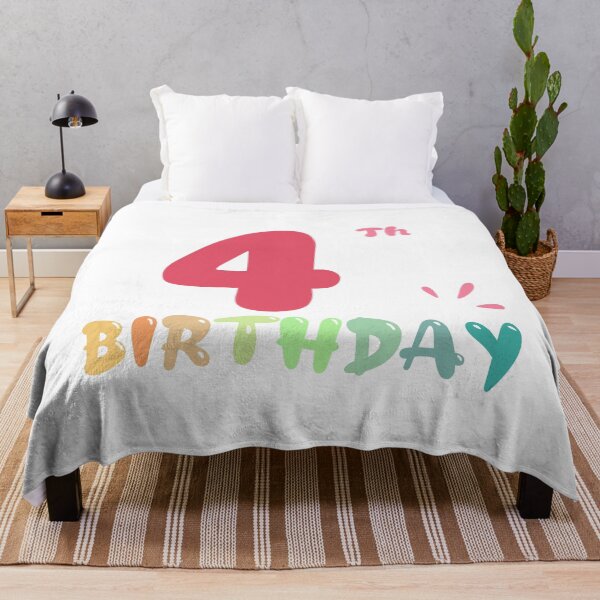 Item preview, Happy 4 Th Birthday designed and sold by SimpleP.