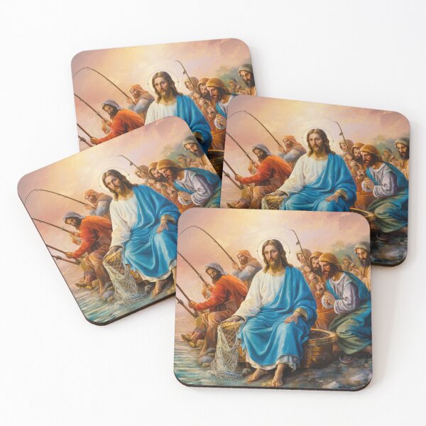 Item preview, Funny  Jesus Painting Of Jesus Fishing With His Apostles  designed and sold by Obinne.