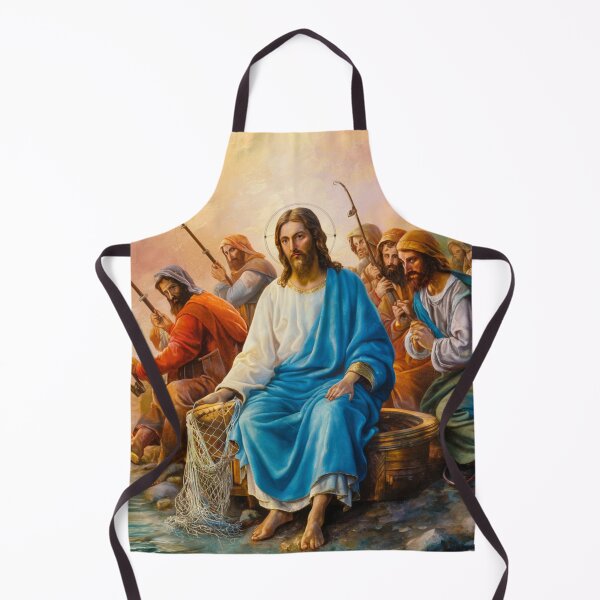 Item preview, Funny Jesus Painting Of Jesus Fishing With His Apostles designed and sold by Obinne.