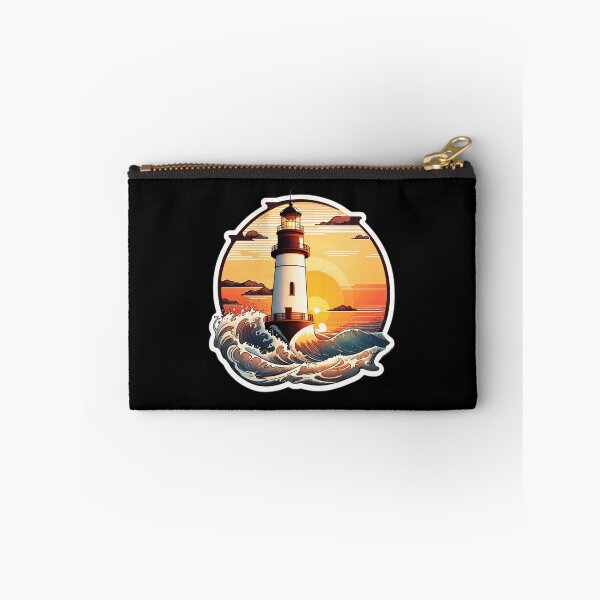 Item preview, Quiet Lighthouse at Sunset and Ocean Tranquility designed and sold by NautiChic.