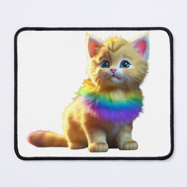 Item preview, Golden cat with rainbow fur designed and sold by chaichanok.
