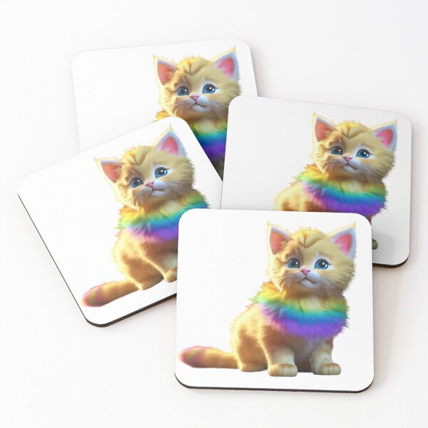 Item preview, Golden cat with rainbow fur designed and sold by chaichanok.