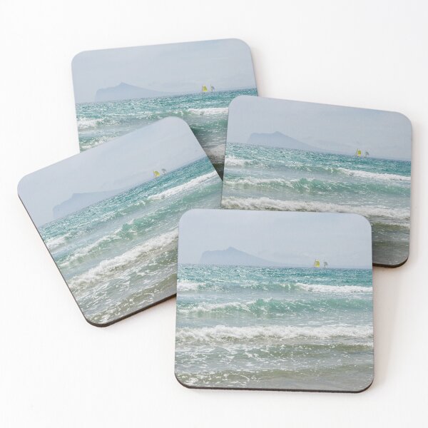Item preview, Mediterranean sailing holiday, waves and sea water designed and sold by Adriana Mueller.