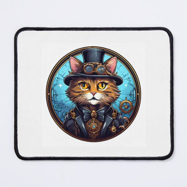Item preview, Funny Steampunk Cat designed and sold by Planetporridge.